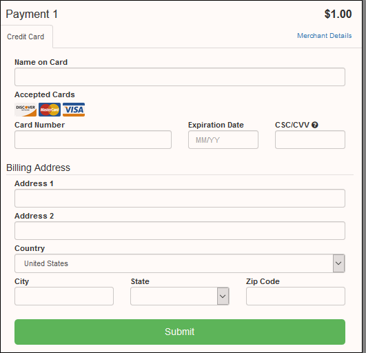 sertifi payment form